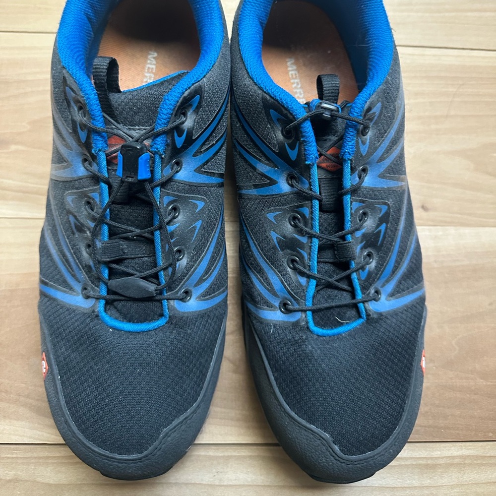Merrell Blue and Black Mesh Sneakers